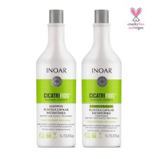 Inoar Kit CicatriFios Shampoo 1L   Condicionador 1L
