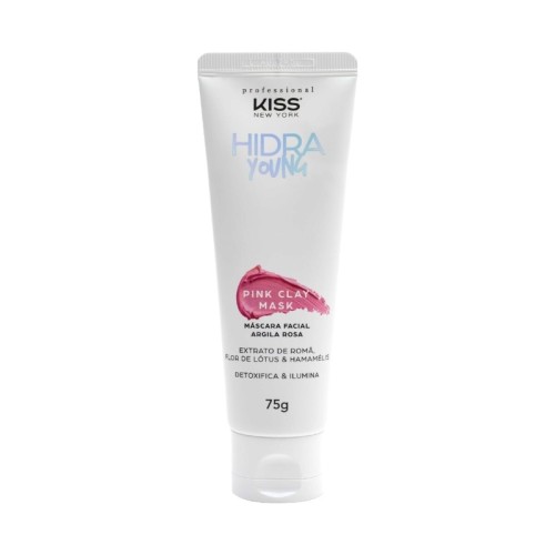 Kiss New York Hidra Young Máscara Facial Argila Rosa 75g